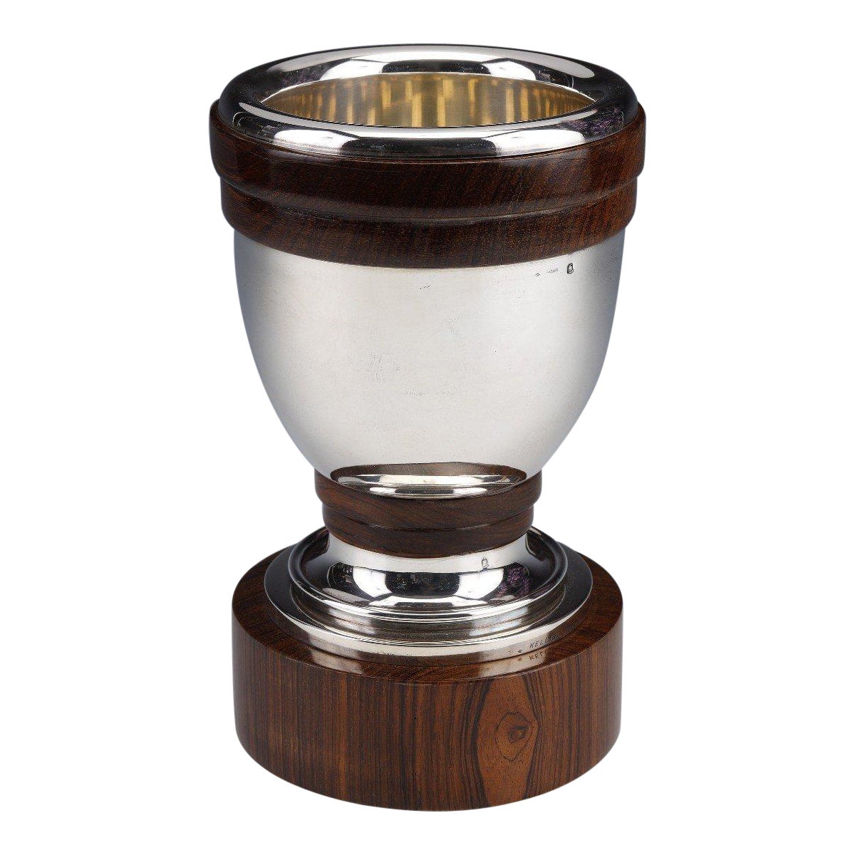 Gustave Keller - Vase en argent sterling Période Art déco en vente