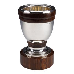 Gustave Keller – Vase aus Sterlingsilber, Art déco-Periode