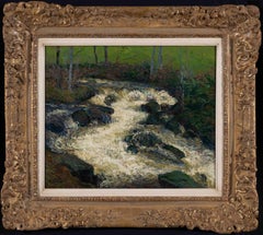 Gustave Loiseau - Le torrent, painting, french, post-impressionist, waterscape