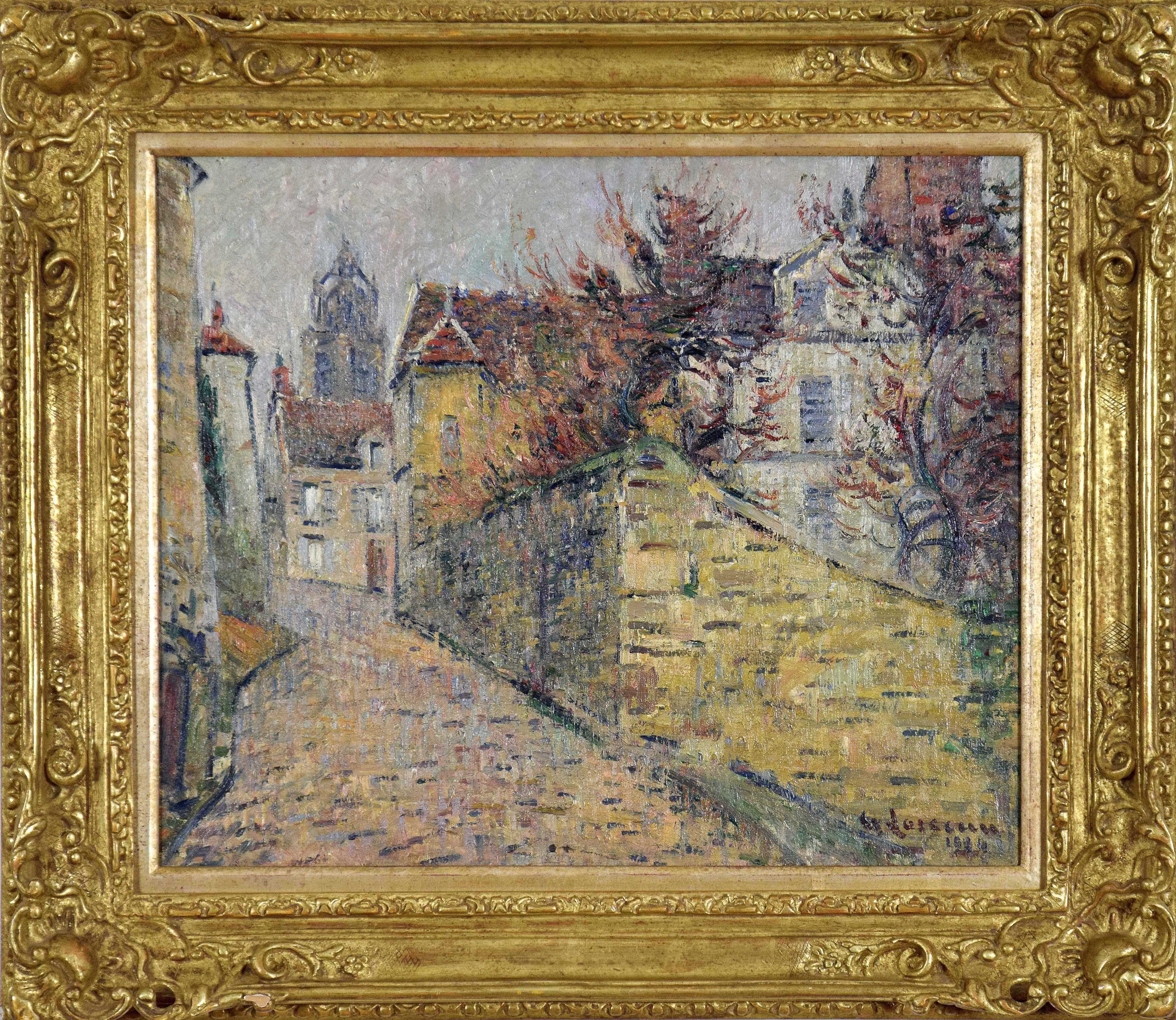 La Maison des Soeurs, Pontoise - Painting by Gustave Loiseau
