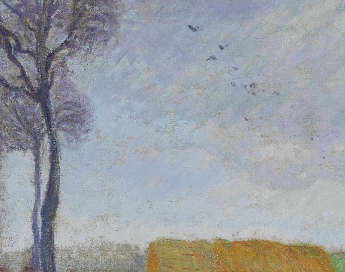 Paysage d'Automne à Nesle la Vallée par Gustave Loiseau - Peinture de paysage en vente 2