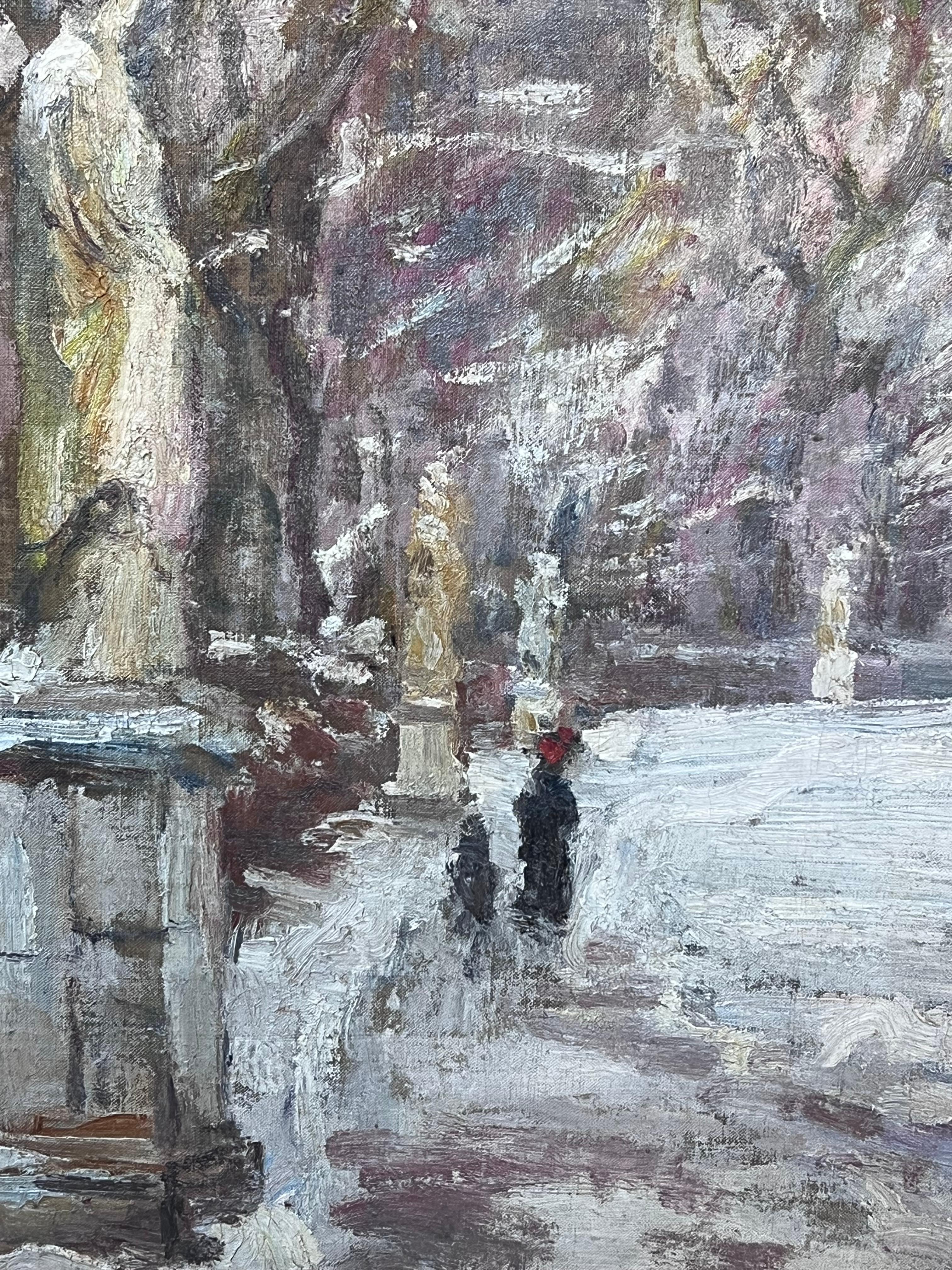 Winter Landscape
French Impressionist artist, circa 1920
circle of Gustave Loiseau (French 1865-1930)
oil on canvas, unframed 
canvas: 18 x 24 inches
Provenance: private collection, Paris
Condition: very good condition

For more any more information