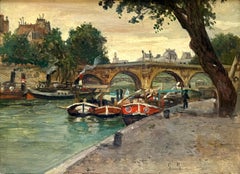 “Barges on the Seine Paris”