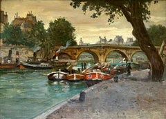 “Barges on the Seine Paris”