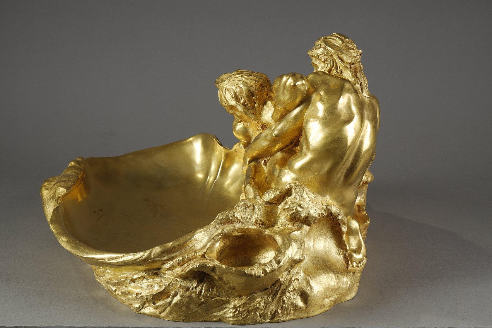 Important pocket-tray with sea gods For Sale 1