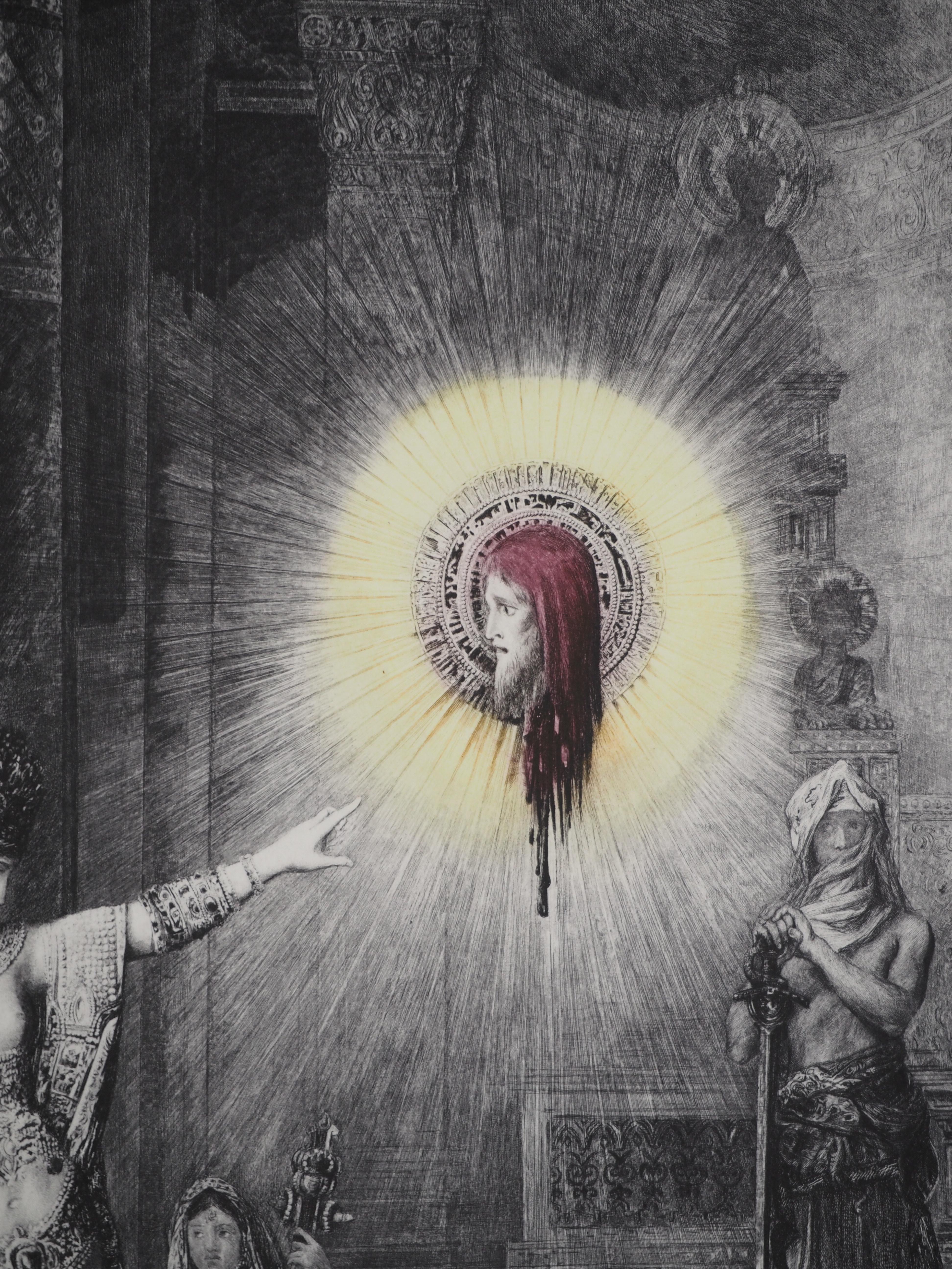 Salome and the Head of John the Baptist - Etching from Louvre Museum - Realist Print by Gustave Moreau