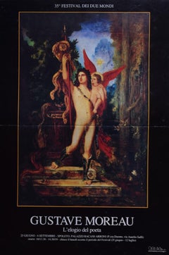 The Praise of the Poet - Vintage-Ausstellungsplakat nach G. Moreau - 1993