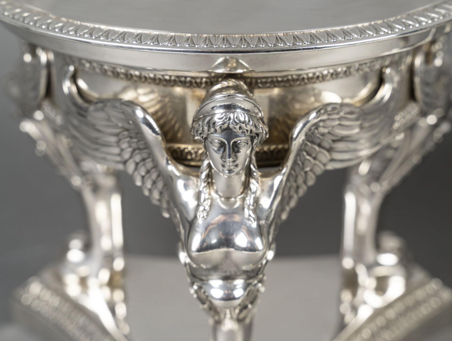 Crystal GUSTAVE ODIOT - Pair of silver and Baccarat crystal goblets 19th century