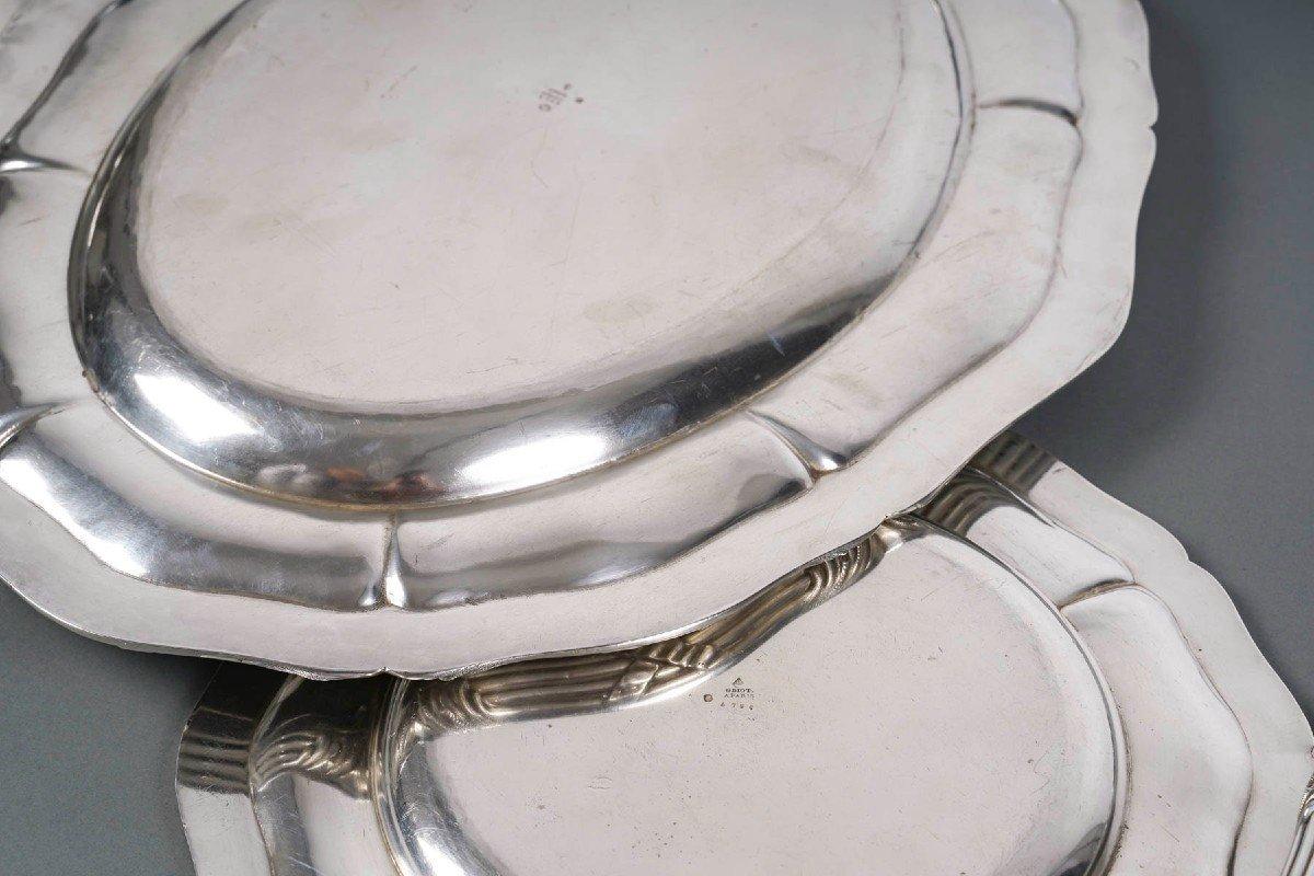 GUSTAVE ODIOT – Set of Ten Dishes in Solid Silver 19th Century For Sale 4