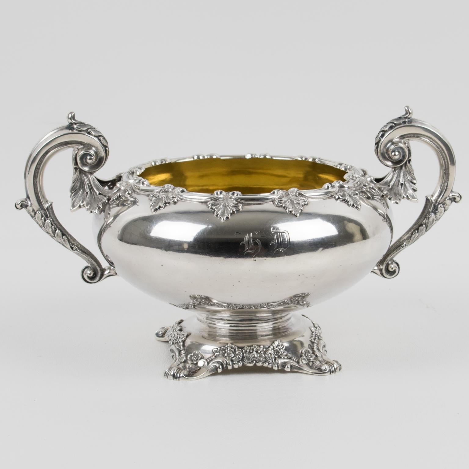 Cuenco Gustave Odiot París de plata de ley, hacia 1880 en venta 5