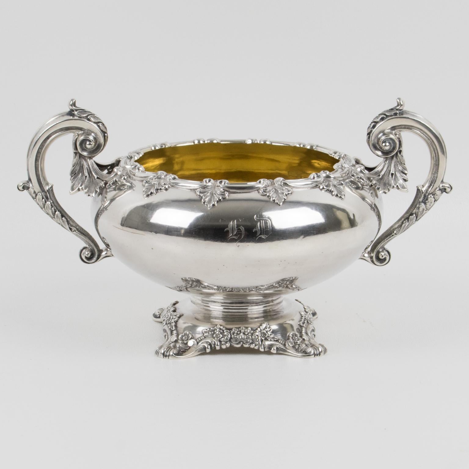 Cuenco Gustave Odiot París de plata de ley, hacia 1880 en venta 6