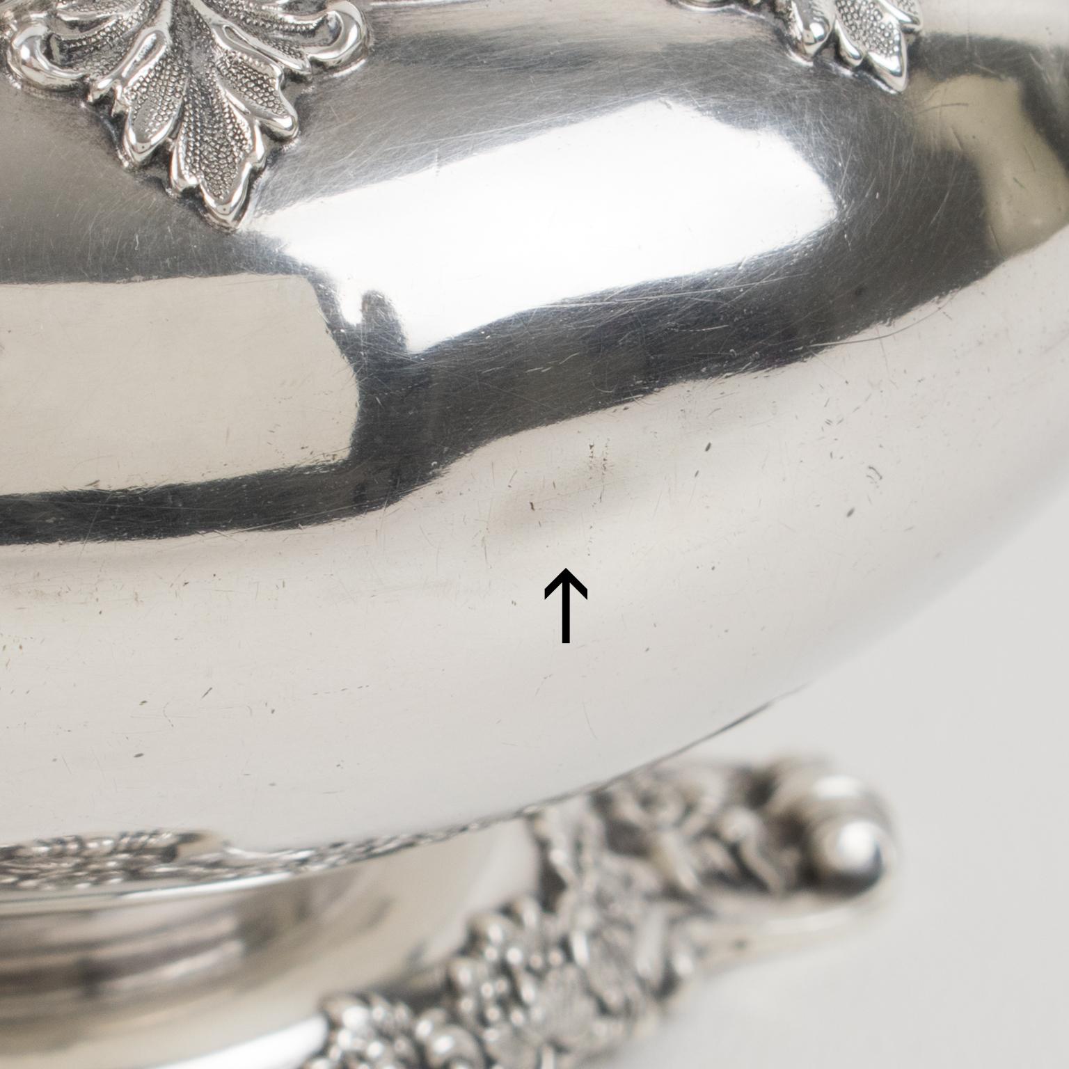 Cuenco Gustave Odiot París de plata de ley, hacia 1880 en venta 8