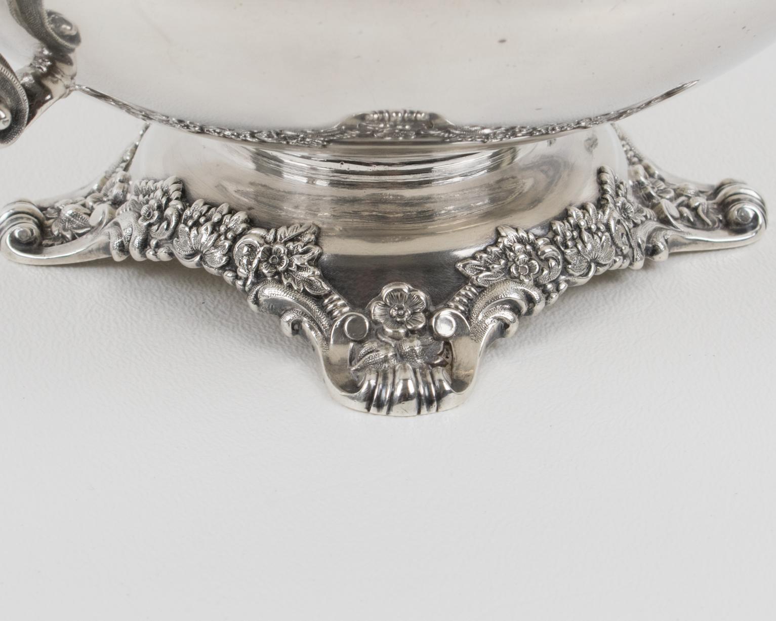Cuenco Gustave Odiot París de plata de ley, hacia 1880 en venta 2