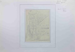 Garden - Original Drawing by Gustave Pierre - Early 20th Century