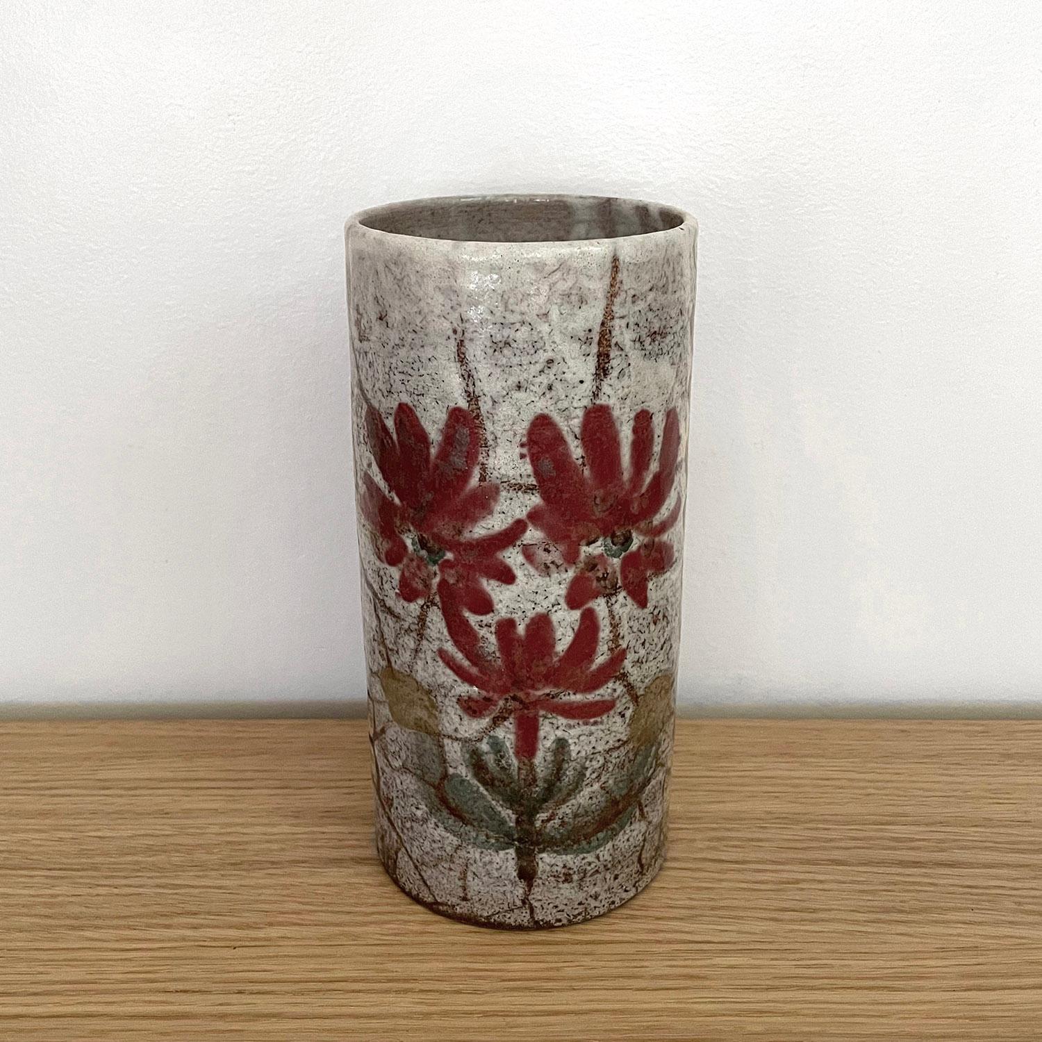 Ceramic Gustave Reynaud French Earthenware Vase For Sale