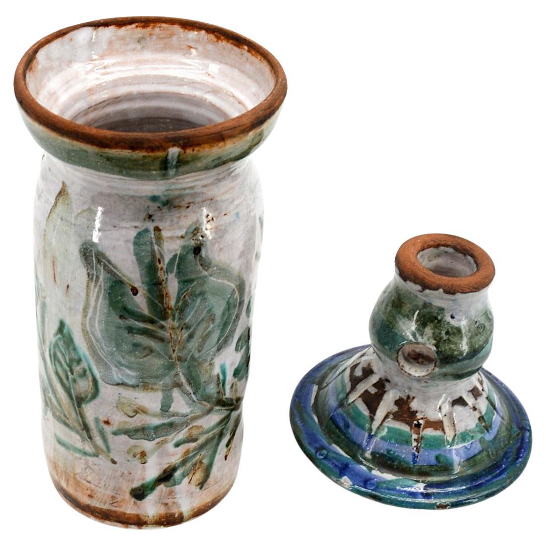 Mid-Century moderno Gustave Reynaud Le Murier, Vallauris Diffusore in gres di metà secolo in vendita