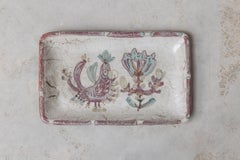 Gustave Reynaud, Vallauris Ceramic Dish with Bird Motif, Mid-20th Century