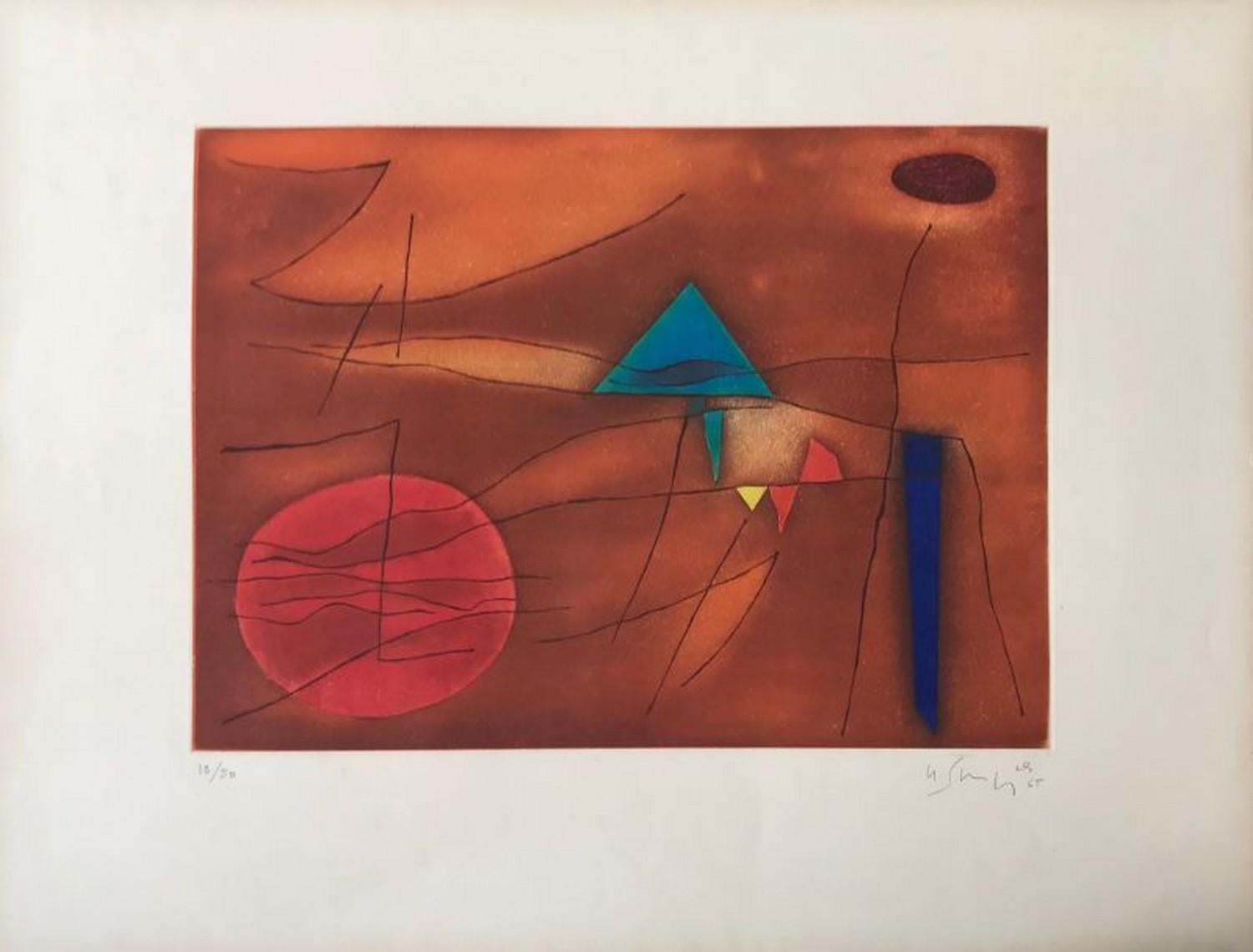 Gustave Singier Abstract Print - Egypte