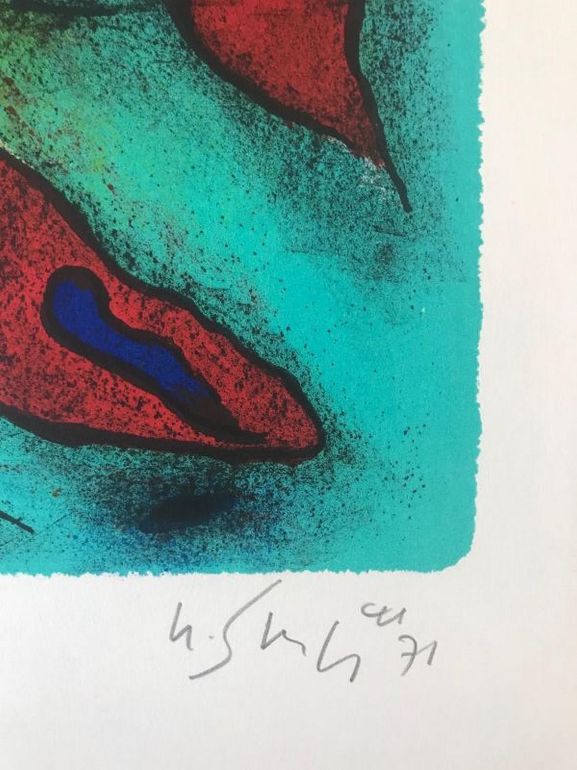Envol  - Abstract Print by Gustave Singier