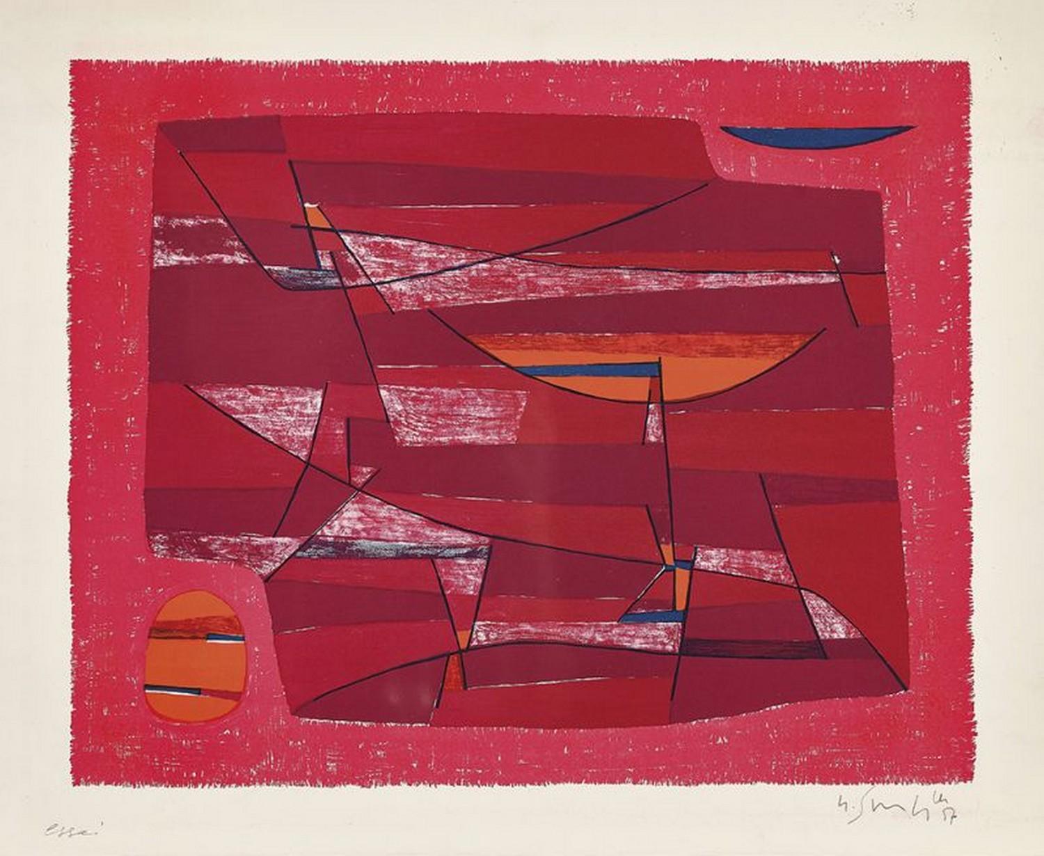 Gustave Singier Abstract Print - Heure méridienne 