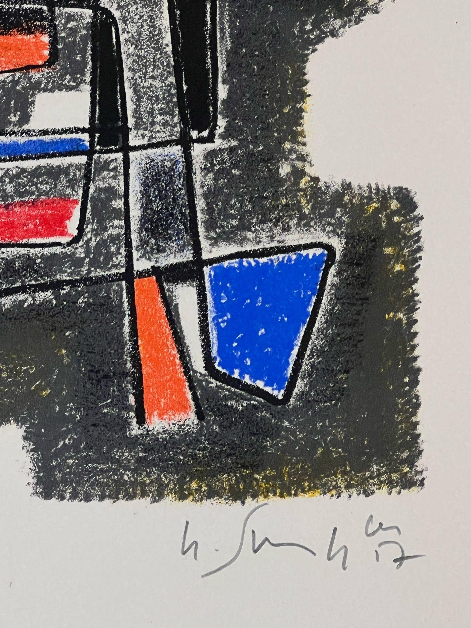 Lithograph, 1957
Handsigned by the artist in pencil  and annoted 