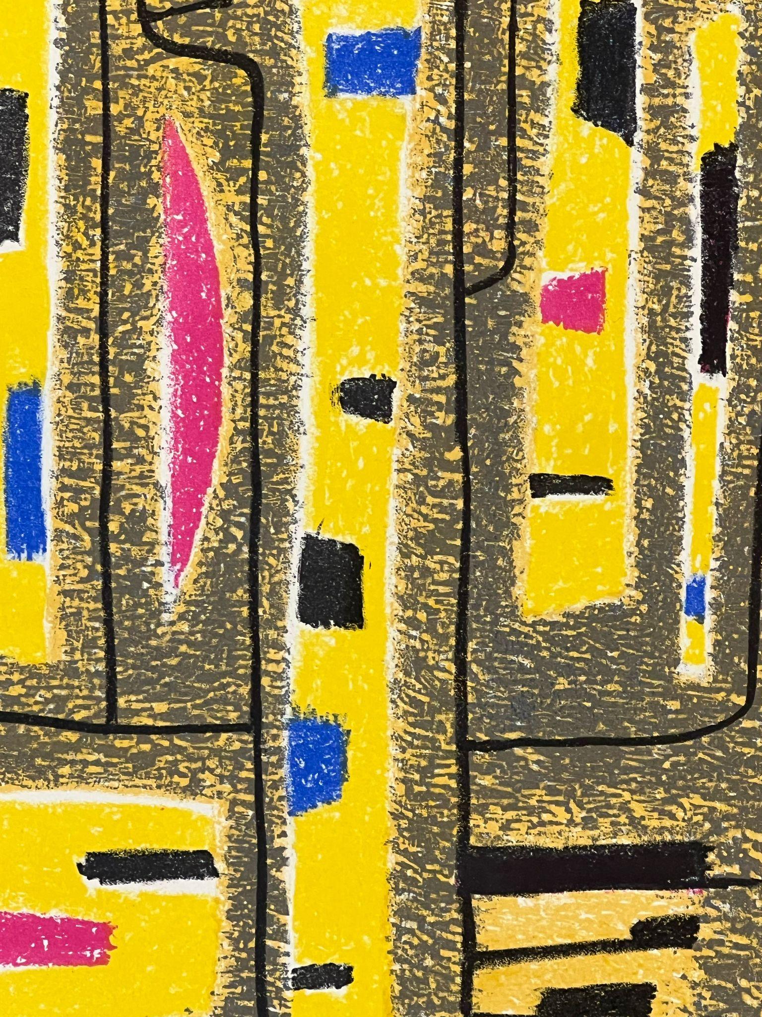 Le Contrapunctor de Buxtehude - Abstract Print by Gustave Singier