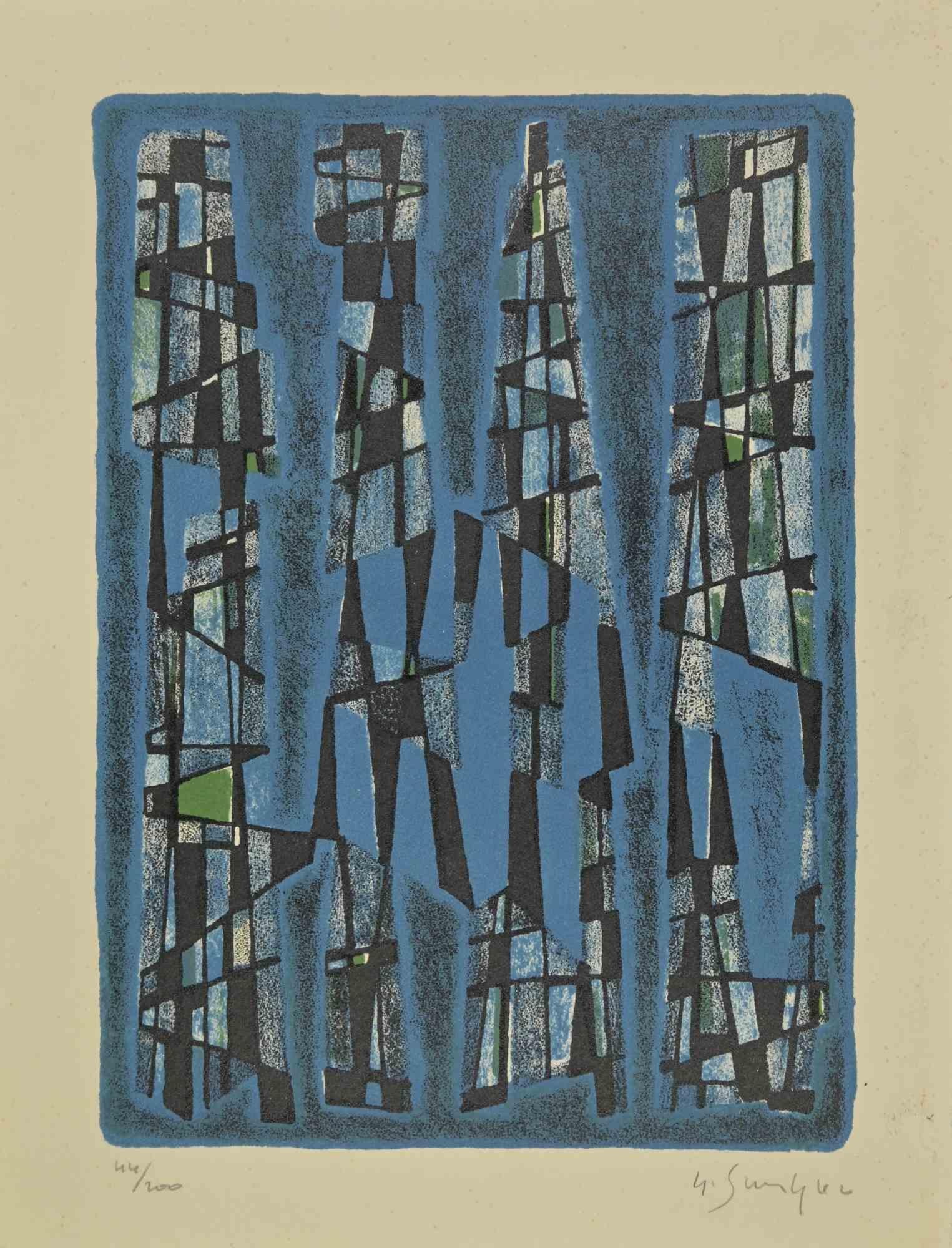 Sans titre  est une œuvre d'art réalisée par Gustave Singier (1909-1984).

Lithographie , cm 32,5x25. 

Signé et numéroté (exemplaire 44/200) au crayon au recto.

Très bon état.

 

Gustave Singier est né en 1909 en Belgique, à Warneton en Flandre.