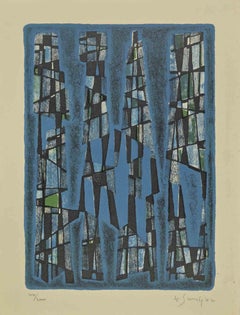 Untitled – Lithographie von Gustave Singier – 1960er Jahre