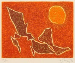 Sans titre - Lithographie originale de G. Singier - 1963