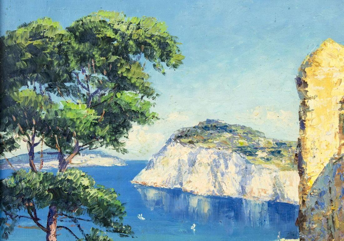 Eine Ansicht von der Isle of Capri  (Impressionismus), Painting, von Gustave Svensson