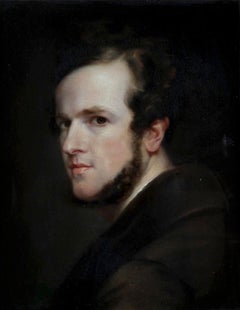 A portrait of a young man 19th century oil on canvas