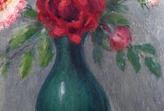 Flower Still Life, Impressionist Oil Painting by Gustave Weigand