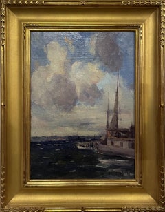 « Vue du port de New York, ferry de Staten Island », Gustave Wolff, Impressionnisme