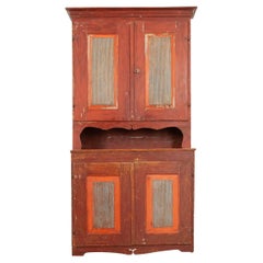 Gustavian 19th Century Cabinet with Original Paint
