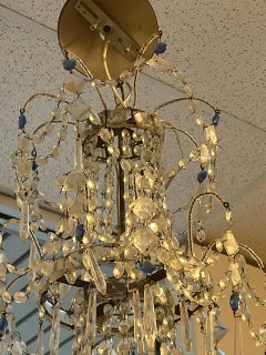 Gustavian 4 Light Chandelier, Rewired
