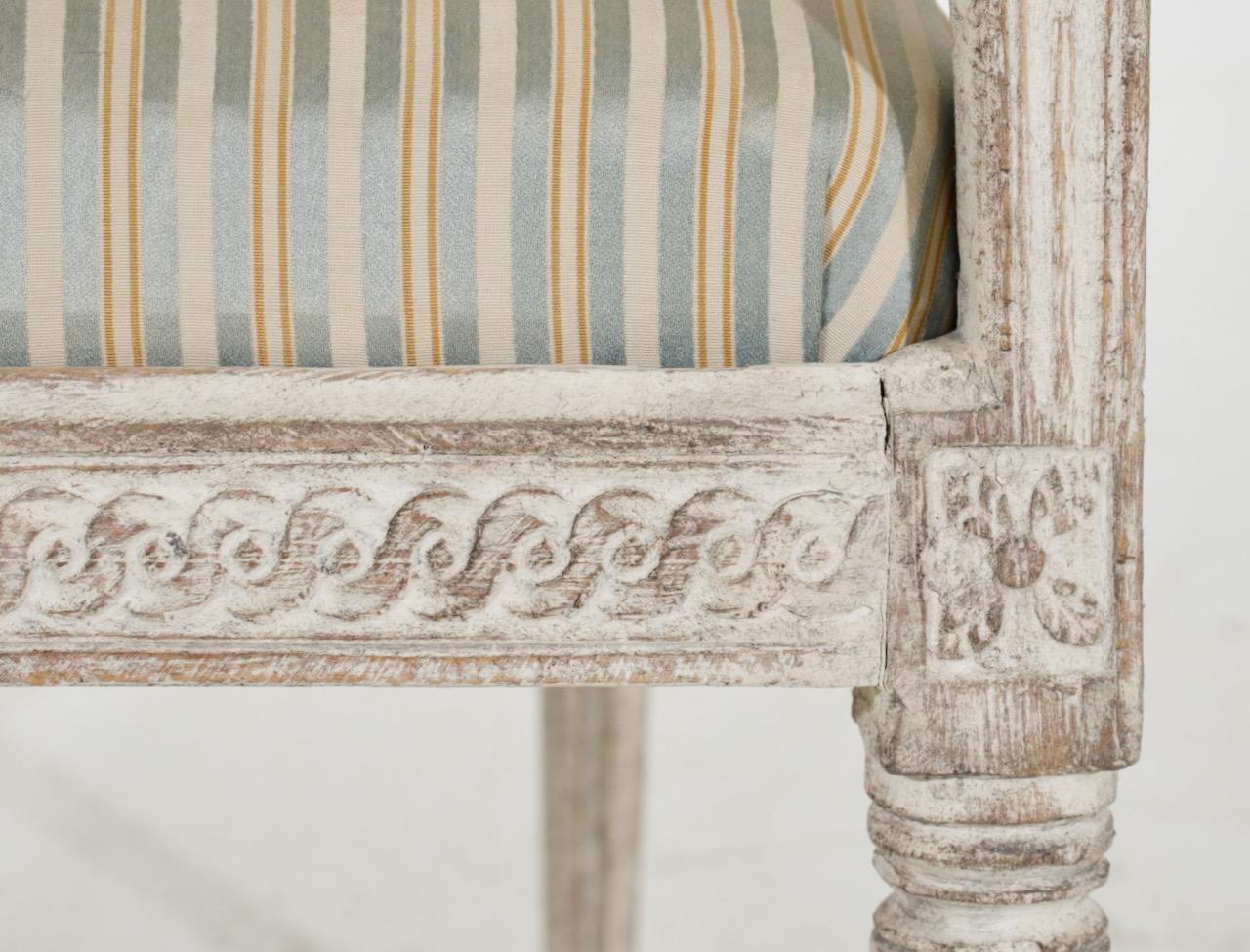 Gustavian Armchair, Early 19th C For Sale 2