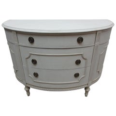 Antique Gustavian Barrel Front Chest