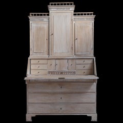Gustavian Bleached Oak Secretaire Gustavian Bleached Oak Secretaire