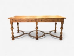 Gustavian, Bleached Wood, Barley Twist Table, Europe, 18th/19th c.