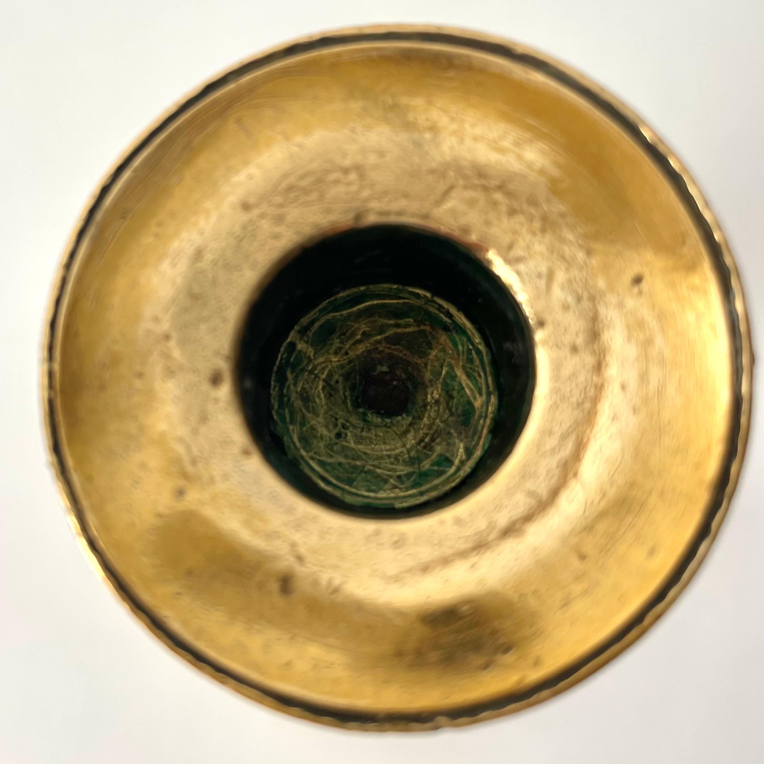 Gustavian Brass Candlesticks, Sweden 18th century For Sale 2