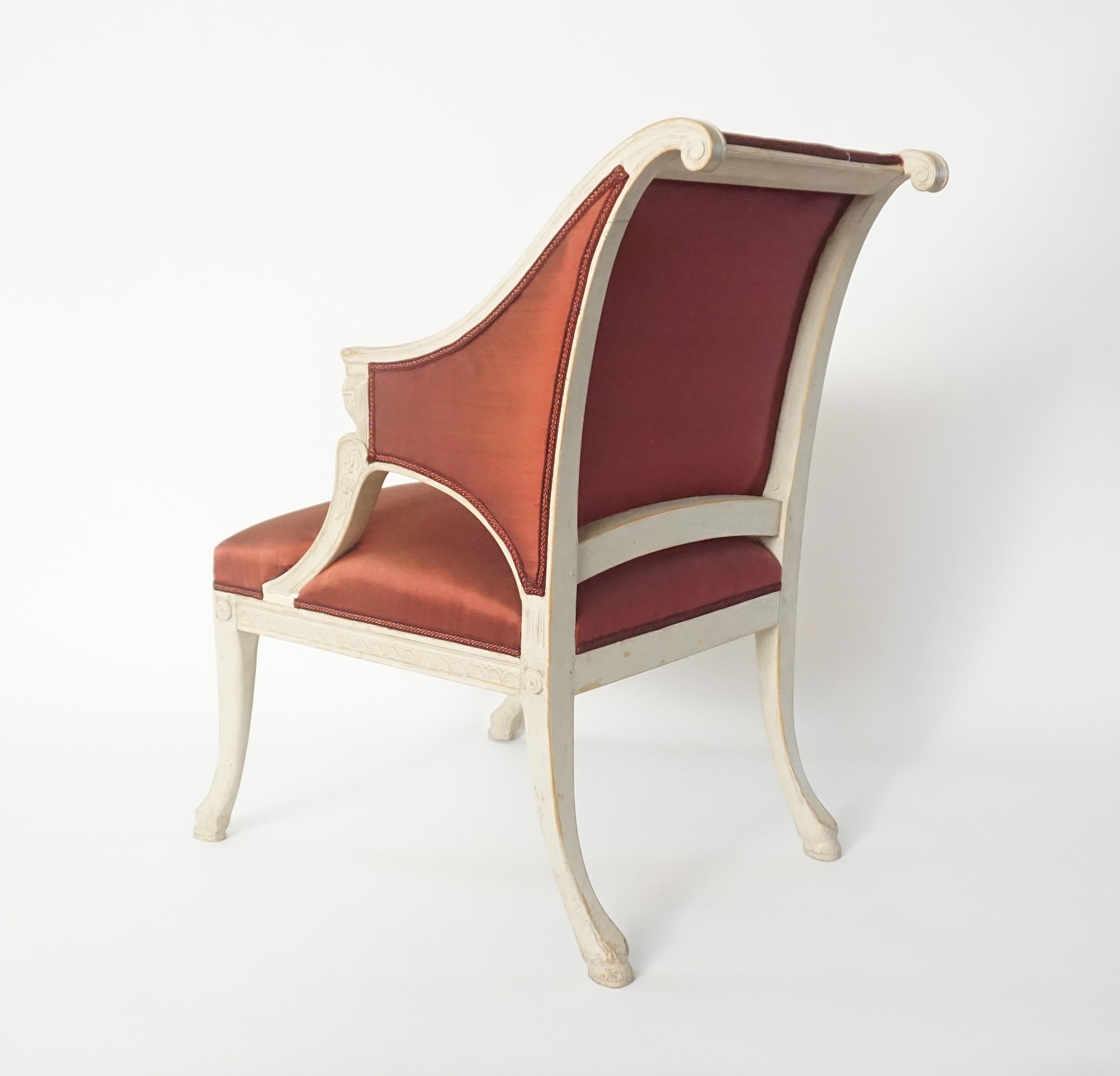 Gustavian Chairs by Swedish Royal Court Chair-Maker Ephraim Ståhl, circa 1800 3
