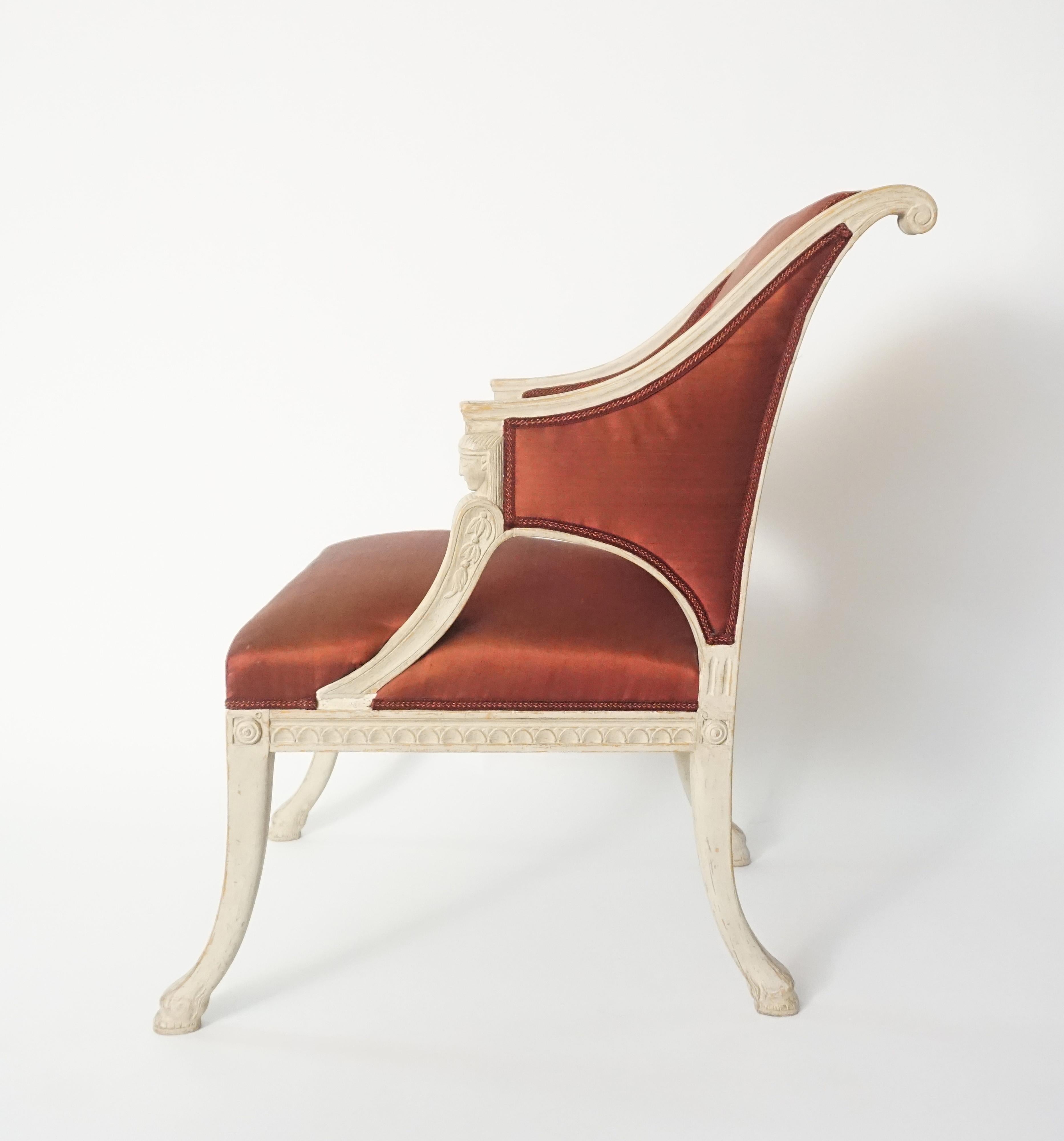 Gustavian Chairs by Swedish Royal Court Chair-Maker Ephraim Ståhl, circa 1800 4