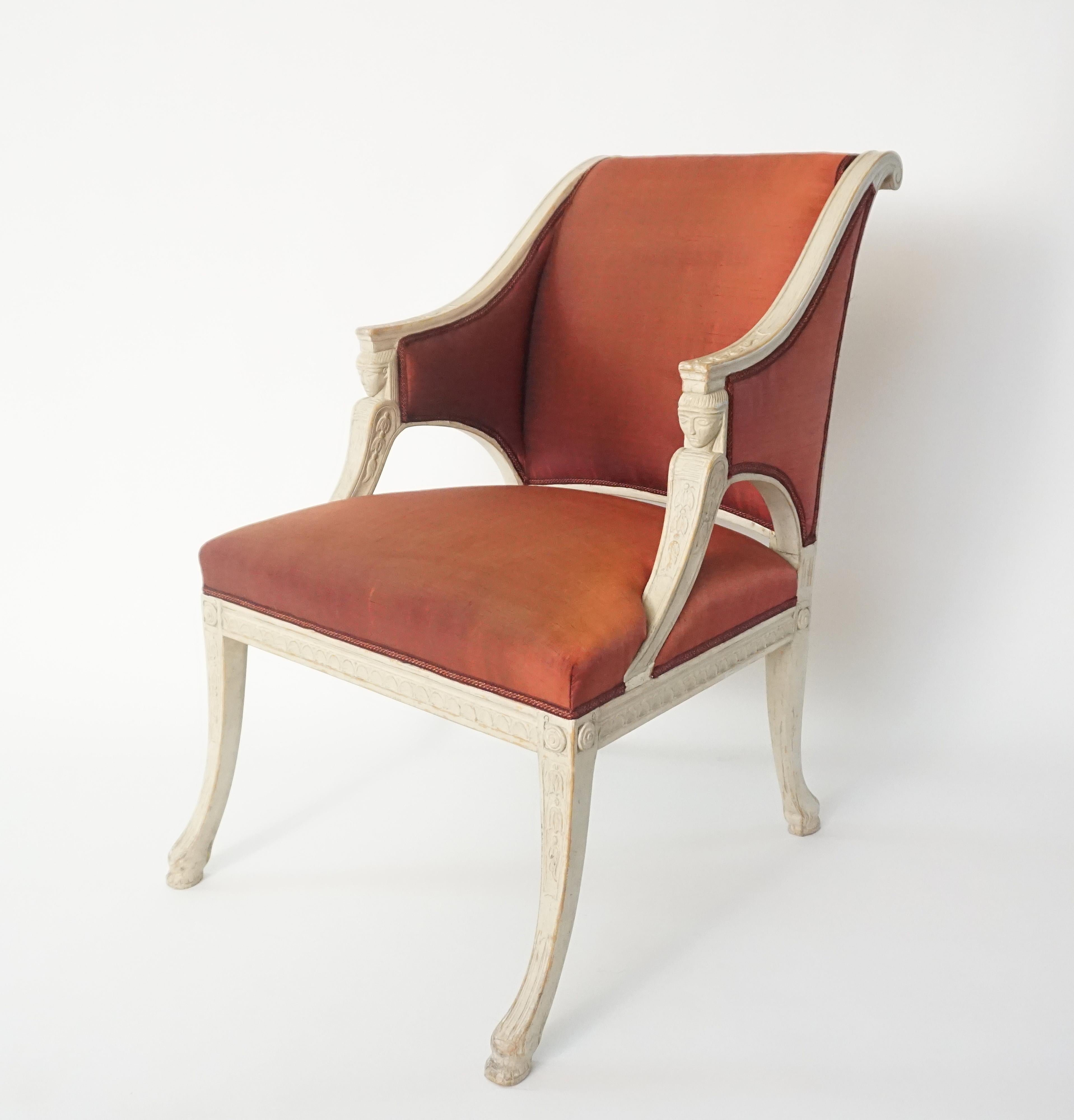 Gustavian Chairs by Swedish Royal Court Chair-Maker Ephraim Ståhl, circa 1800 5