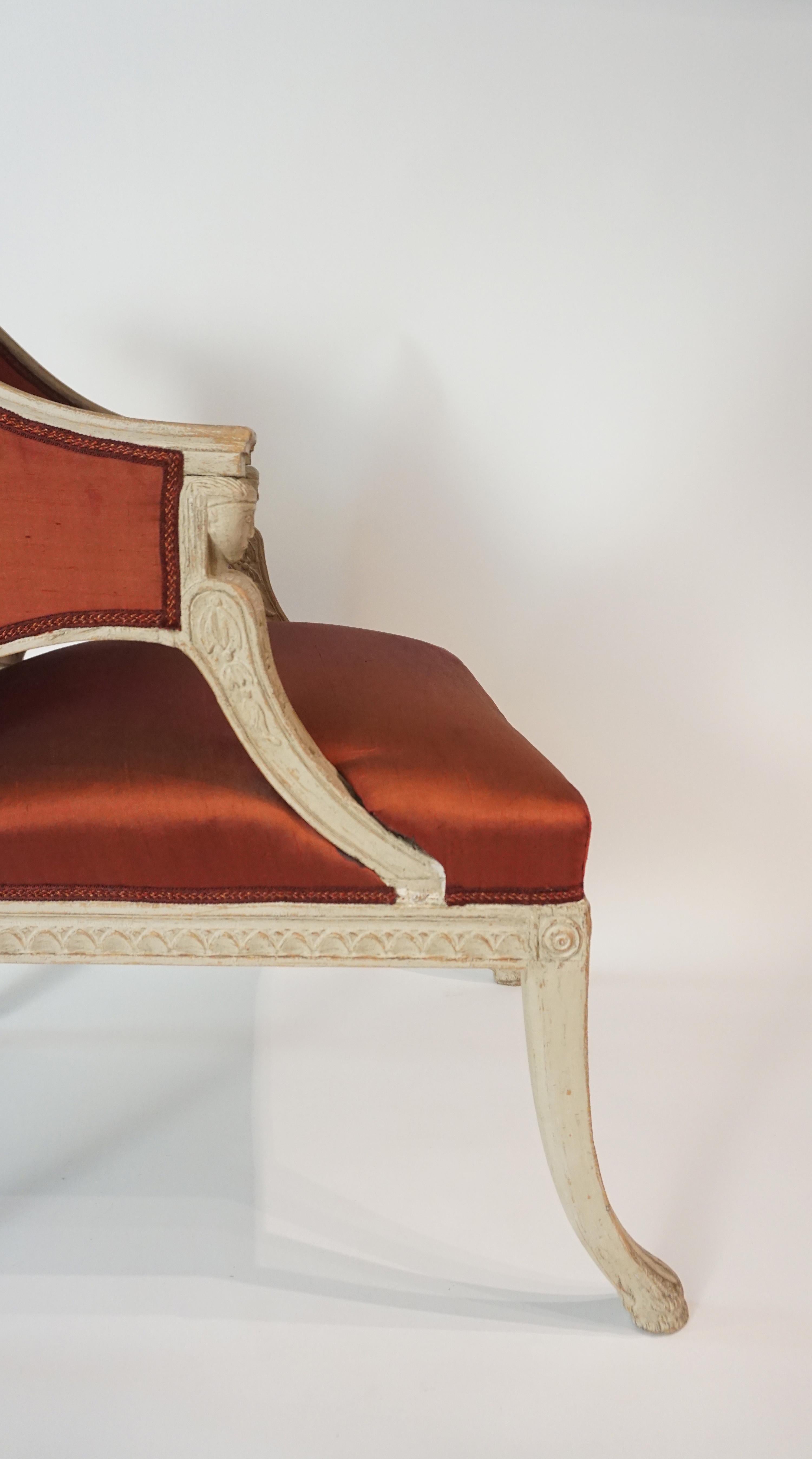 Gustavian Chairs by Swedish Royal Court Chair-Maker Ephraim Ståhl, circa 1800 9