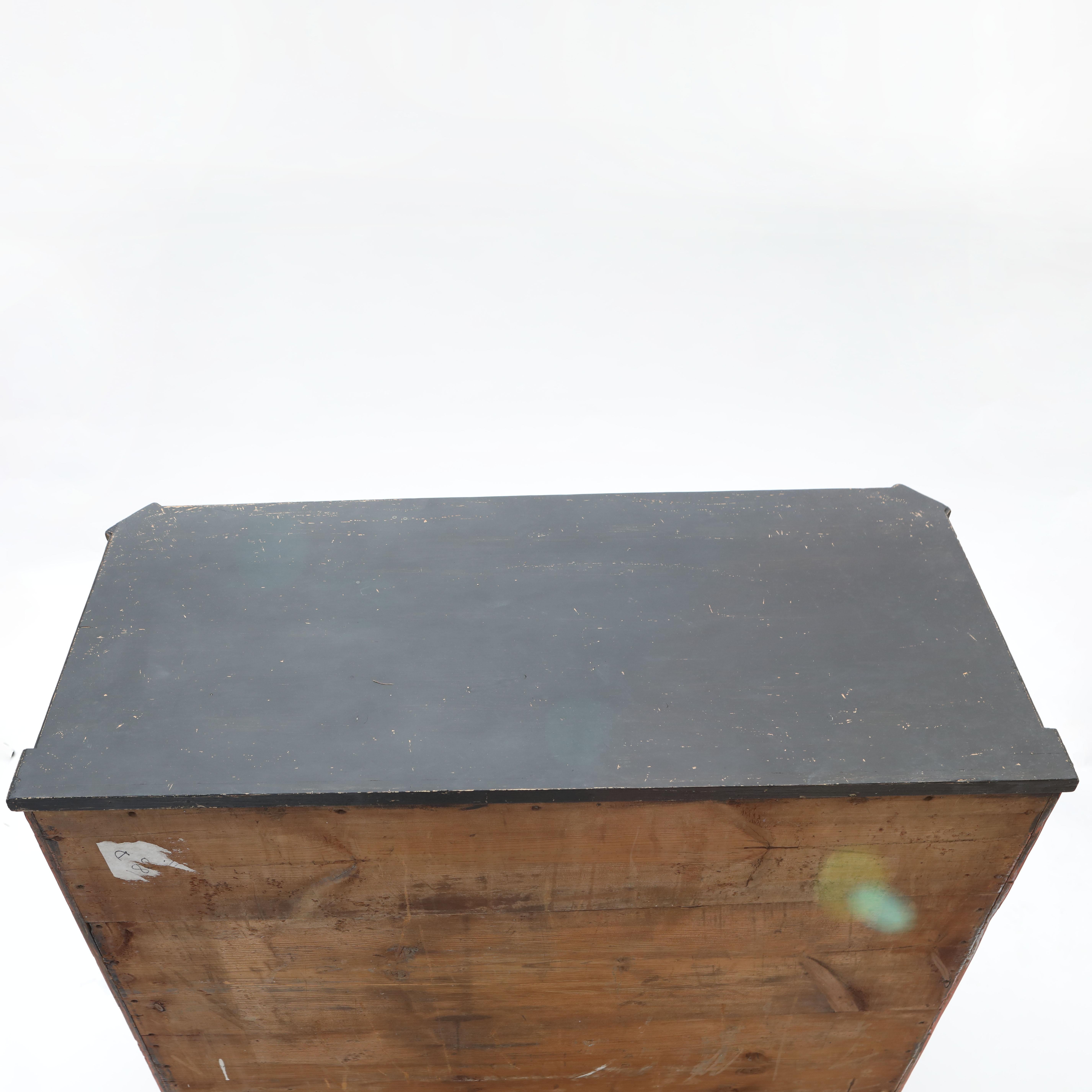 Gustavian Cinnabar Red Secretary, Swedish Antique C. 1800 For Sale 4