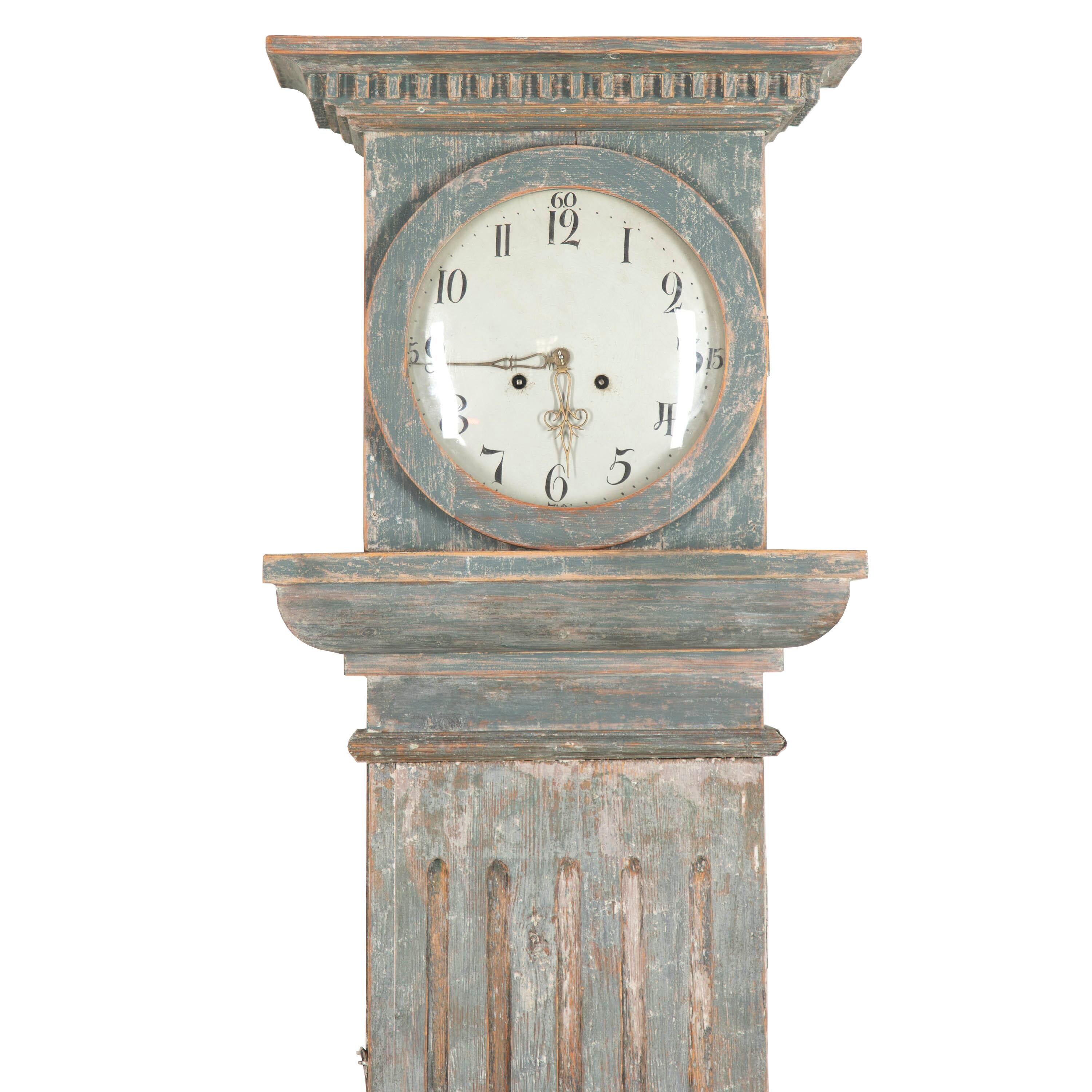 Gustavian Column Clock 1