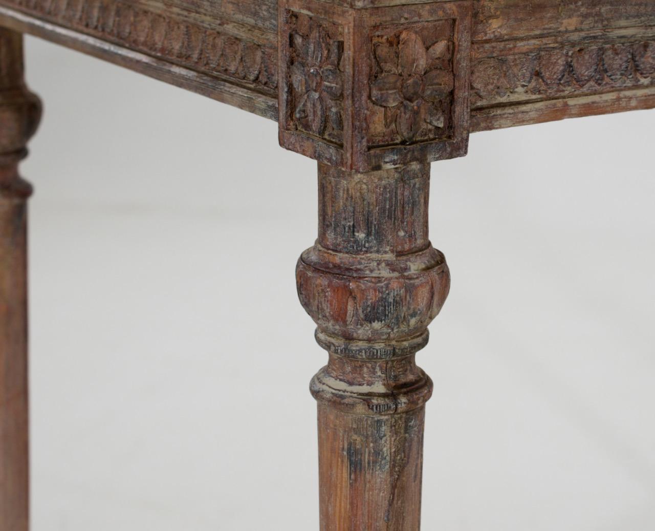 Table console gustavienne, XVIIIe siècle en vente 2