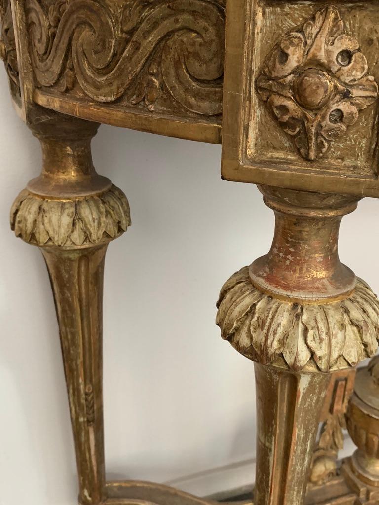 Gilt Gustavian Console Table