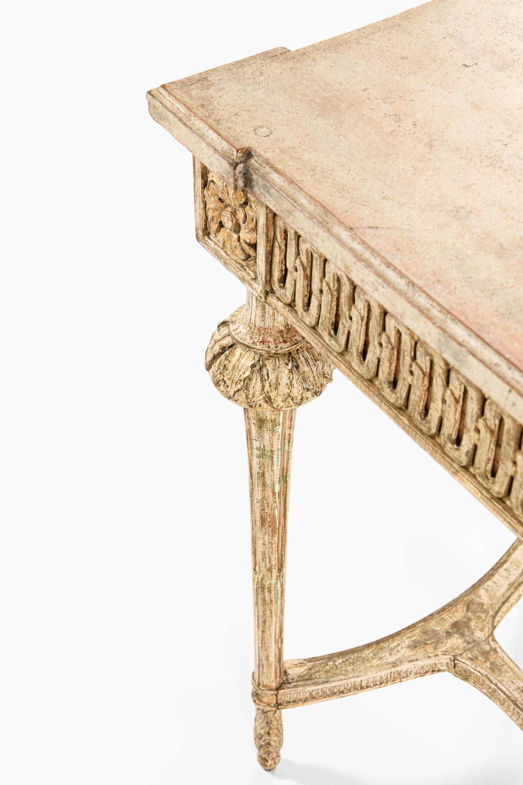 18th Century and Earlier Gustavian Console Table Produced in Sweden, Probably in Stockholm For Sale