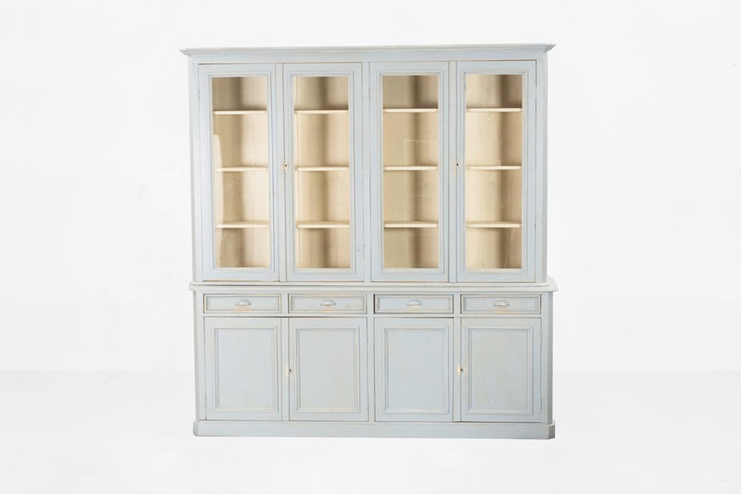 Swedish Gustavian cupboard bookcase, 19th century.
  